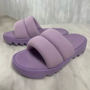 Reebok Purple Slide Sandals